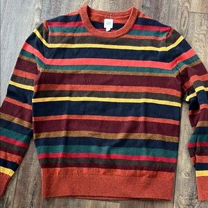 GAP Men's Striped Crewneck Sweater